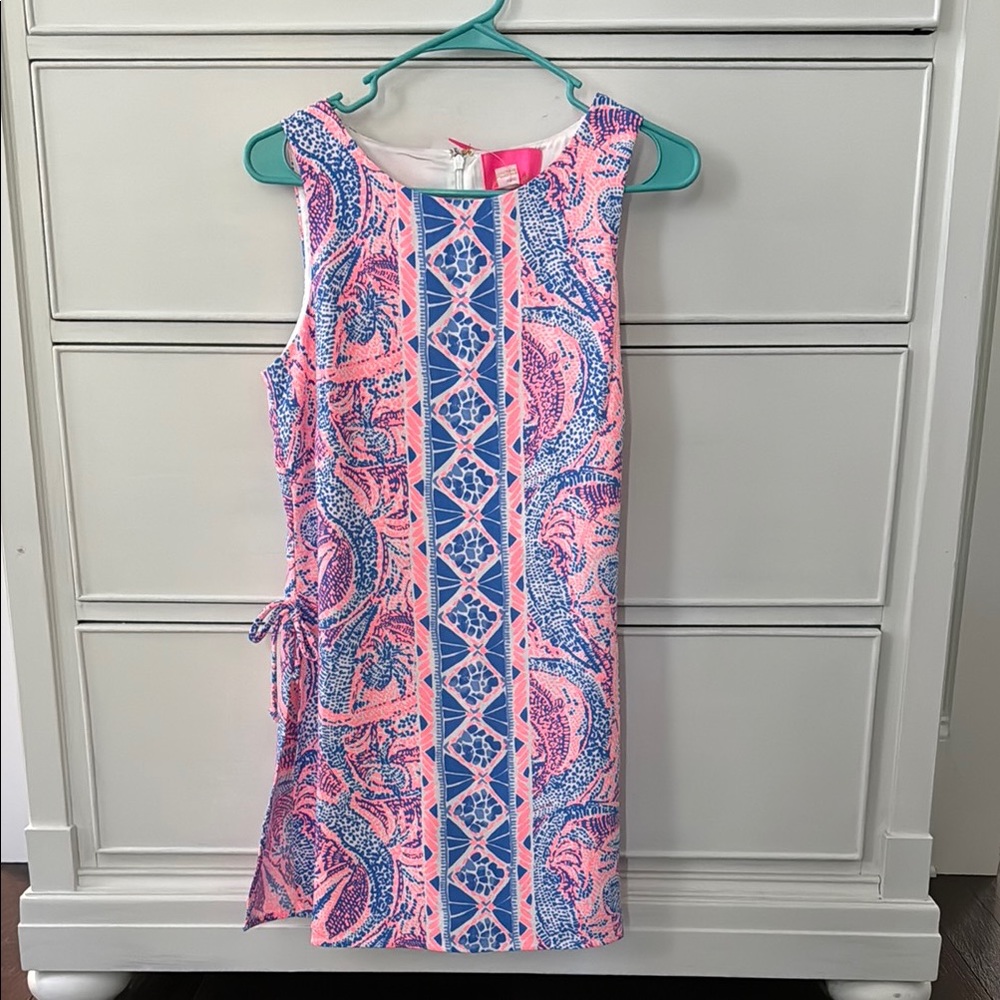 Lilly Pulitzer Pink and Blue Patterned Dress